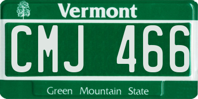 VT license plate CMJ466