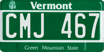 VT license plate CMJ467