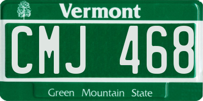 VT license plate CMJ468