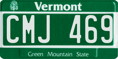 VT license plate CMJ469