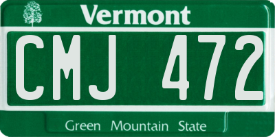 VT license plate CMJ472
