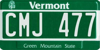 VT license plate CMJ477