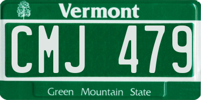 VT license plate CMJ479