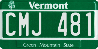 VT license plate CMJ481