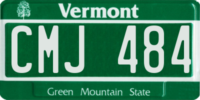 VT license plate CMJ484