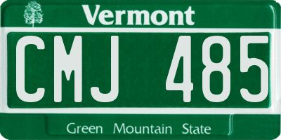 VT license plate CMJ485