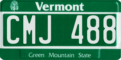 VT license plate CMJ488