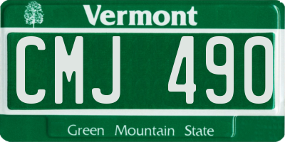 VT license plate CMJ490