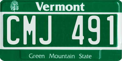 VT license plate CMJ491