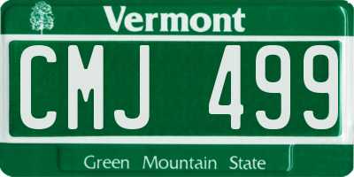 VT license plate CMJ499