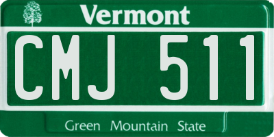 VT license plate CMJ511