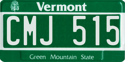 VT license plate CMJ515