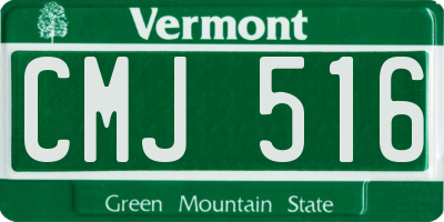 VT license plate CMJ516