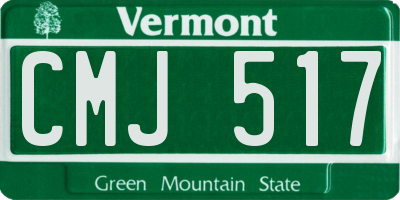 VT license plate CMJ517