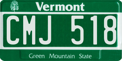 VT license plate CMJ518