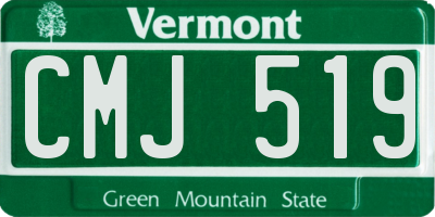 VT license plate CMJ519