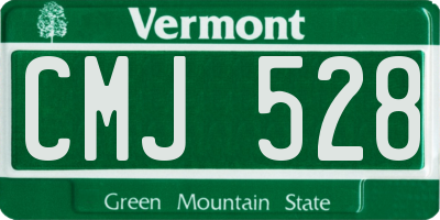 VT license plate CMJ528