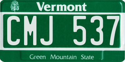 VT license plate CMJ537