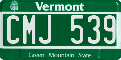 VT license plate CMJ539