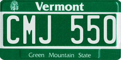 VT license plate CMJ550
