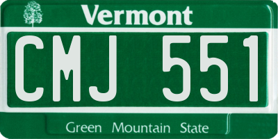 VT license plate CMJ551