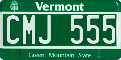 VT license plate CMJ555