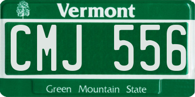 VT license plate CMJ556