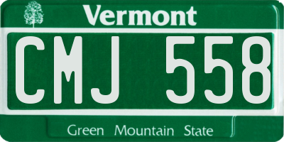 VT license plate CMJ558