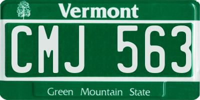 VT license plate CMJ563