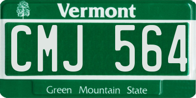 VT license plate CMJ564