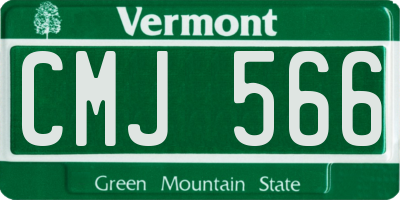 VT license plate CMJ566