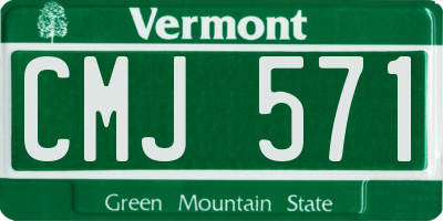 VT license plate CMJ571