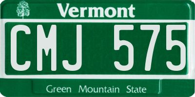 VT license plate CMJ575