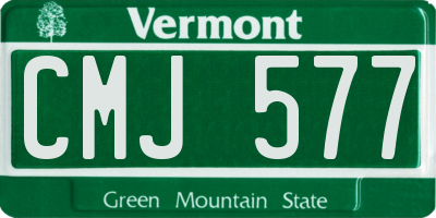 VT license plate CMJ577