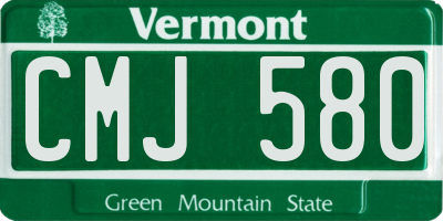 VT license plate CMJ580