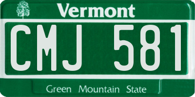 VT license plate CMJ581