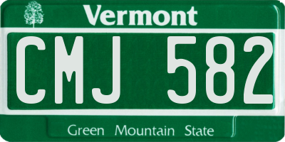 VT license plate CMJ582