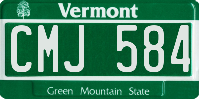 VT license plate CMJ584