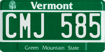 VT license plate CMJ585
