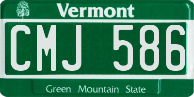 VT license plate CMJ586