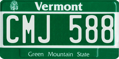 VT license plate CMJ588
