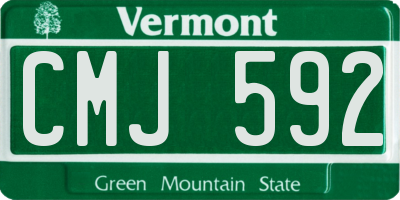 VT license plate CMJ592
