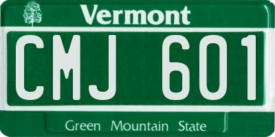 VT license plate CMJ601