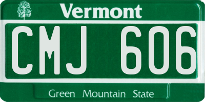 VT license plate CMJ606