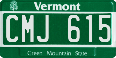 VT license plate CMJ615