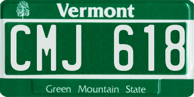 VT license plate CMJ618