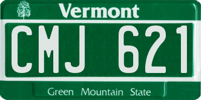 VT license plate CMJ621