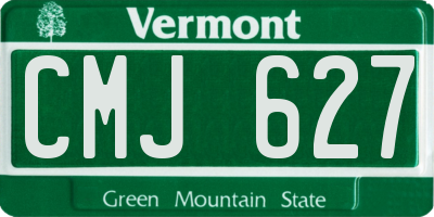 VT license plate CMJ627