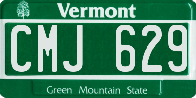 VT license plate CMJ629