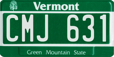 VT license plate CMJ631